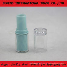 clear plastic round mini lip balm tube